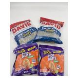 Sunflower seeds and hot nuts variety.