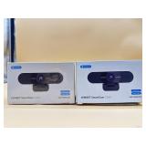 New (lot of two) EMEET 1080P Webcam with