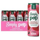 New B.B.D.12/JAN/2026 Simply POP Prebiotic Soda