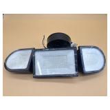 3-head LED hardwired flood light in new condition