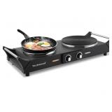 New Techwood 1800W Hot Plate Portable Electric