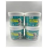 New Lot of 4 Tear Stain Wipes 100