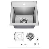 New KRAUS Fairlane 15-inch Drop In/Top Mount