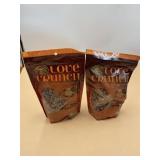 Lot of 2 Love Crunch Organic Dark Chocolate &