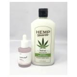 Medicube pink peptide serum,hemp heaven natural