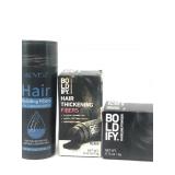 BOLDIFY hair thickening fibers black,hairline