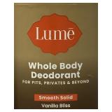 new two pack Lume whole body deodorant for pits