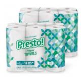 Amazon Brand - Presto! Flex-a-Size Paper Towels,