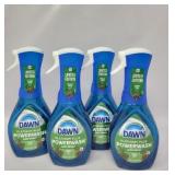 New Lot Of 4 Dawn Powerwash Spray, Dish Soap,