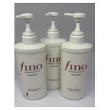 Lot of 3 Shiseido Fino Premium Touch Shampoo