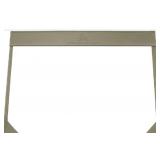 New A2 Desk pad Holder, Faux Leather, Light Grey