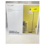 Pleated Floor Lamp Black - Room Essentialsï¿½: