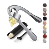 Zulay Kitchen Premium Garlic Press Set - Rust