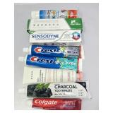 Lot of Assorted Toothpaste, Crest Boka Colgate