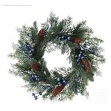 New BINFEN 24 Inch Snow Flocked Metallic Look