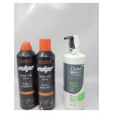 Edgr Sensitive Skin Shave Gel (2) & Dove Mens