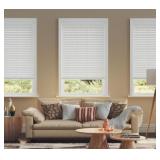 New 2.5 Inch Cordless Faux Wood Blind, 23" W x