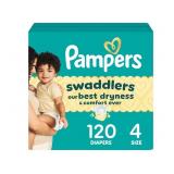 New Pampers Swaddlers Diapers, Size 4 (15-34