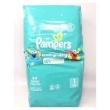 Pampers baby dry 44 diapers totaling size 1 8-24