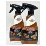 New 2 Ct Weiman Leather Cleaner and Conditioner