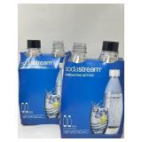 Lot of 4 SodaStream Black 1L Slim Carbonating