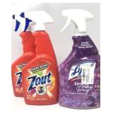 New Lot of Cleaning Supplies, Includes 2 Ct Zout