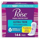 New Poise Ultra Thin Incontinence Pads &