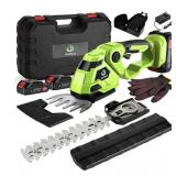Cordless Hedge Trimmer,2-in-1 Hedge