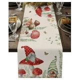 New Botanical Table Runners Mushroom Gnomes Table