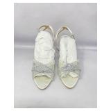 Badgley Mischka Cameryn crystal-embellished satin