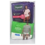 New 2pc adult incontinence underwear, menï¿½s XL