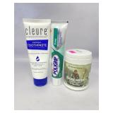 Cleure toothpaste AND poligrip AND Enzy monk exp