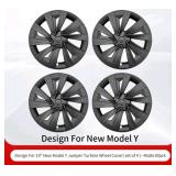 New 4Pcs Hubcaps for Tesla Model Y Juniper