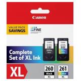 New Canon PG-260 XL / CLI-261 XL Genuine Ink
