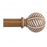 New Wood Boho Curtain Rods for Windows:Wooden
