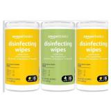 New Amazon Basics Disinfecting Wipes, Lemon &