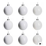 New DN DECONATION White Glass Christmas