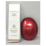 Dominos dark spot tinted provides dewy