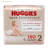 New Huggies Skin Essentials Baby Diapers Size 2