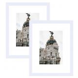 New 2 Packs 8x10 Picture Frame with 5x7 Mat