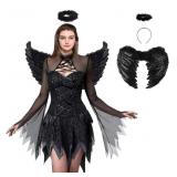 New Fallen Dress Costumes Wings Cosplay for Women