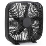 Amazon Basics 3 Speed Box Fan, Indoor Electric
