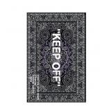 Size 64 x 48 Inches IKEA "Keep Off" Rug, Bandana