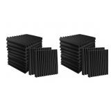 Acoustic Foam Panels Wedges 48 Pack 1 x 12 12Inch