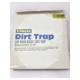 2 Pack 4-5 Gallon Car Wash Bucket Grit Trap