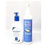 Canicream gebtle facial cleanser,lotta body with