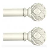New White Curtain Rods for Windows 2
