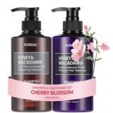 KUNDAL Korean Shampoo and Conditioner Set Cherry