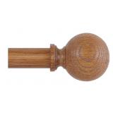 Wood Curtain Rods for Windows 66 to 120 Inch, 1