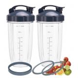2-pack 32oz Replacement Blender Cups with